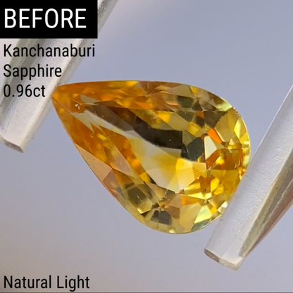 Orangy Yellow Sapphire 0.863ct / Kanchanaburi