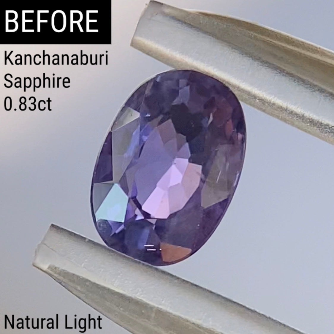 Purple Sapphire 0.558ct / Kanchanaburi