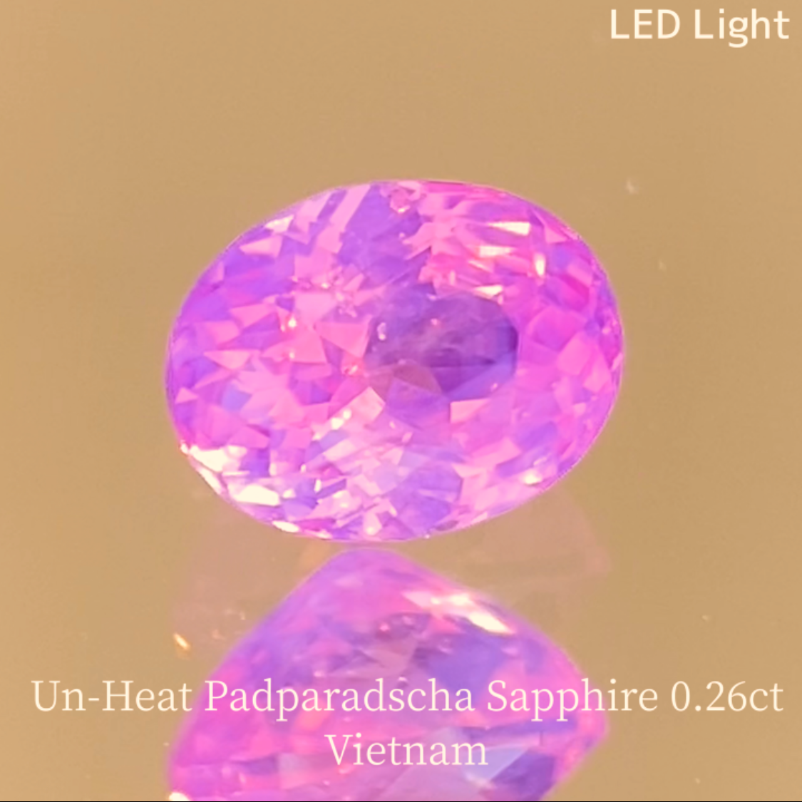 Un-Heat Padparadscha Sapphire 0.265ct / Vietnam