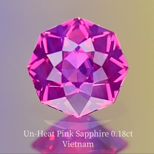 Un-Heat Pink Sapphire 0.181ct / Vietnam