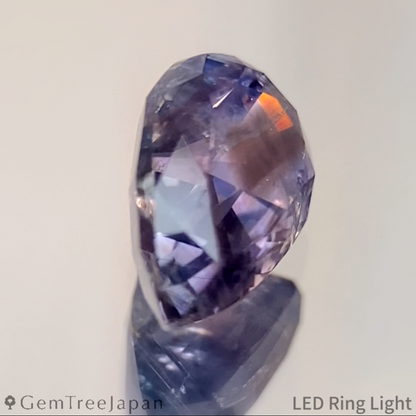 【from Rough】Unheated Sapphire 1.243ct / Kanchanaburi