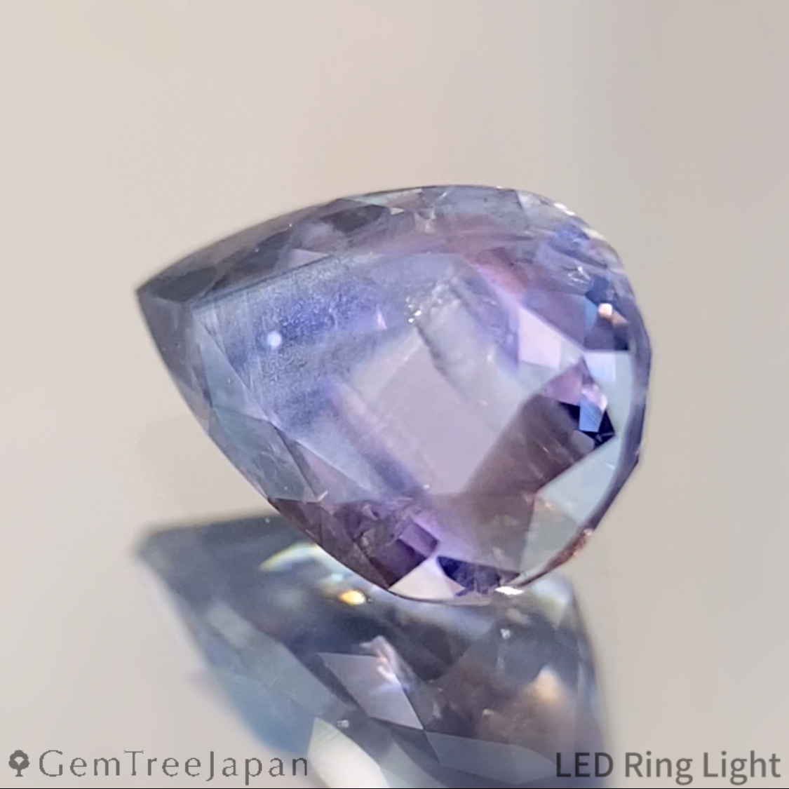 【from Rough】Unheated Sapphire 1.243ct / Kanchanaburi