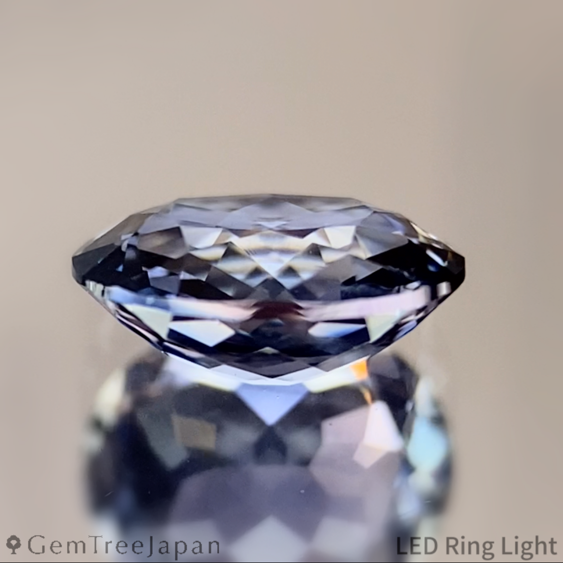 【from Rough】Purplish Blue Sapphire 1.069ct / Thailand
