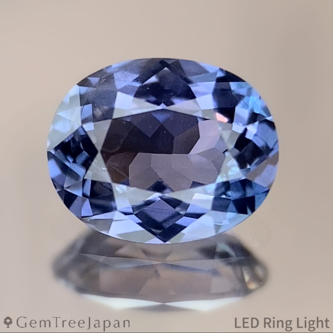 【from Rough】Purplish Blue Sapphire 1.069ct / Thailand