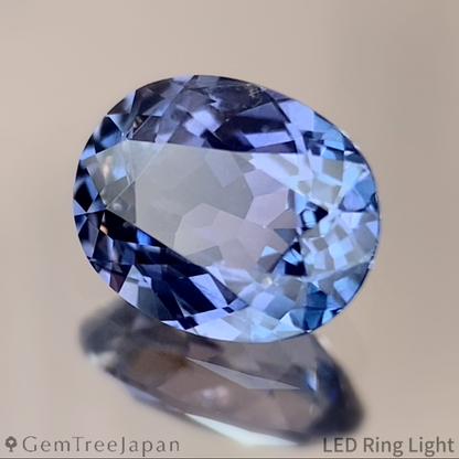 【from Rough】Purplish Blue Sapphire 1.069ct / Thailand