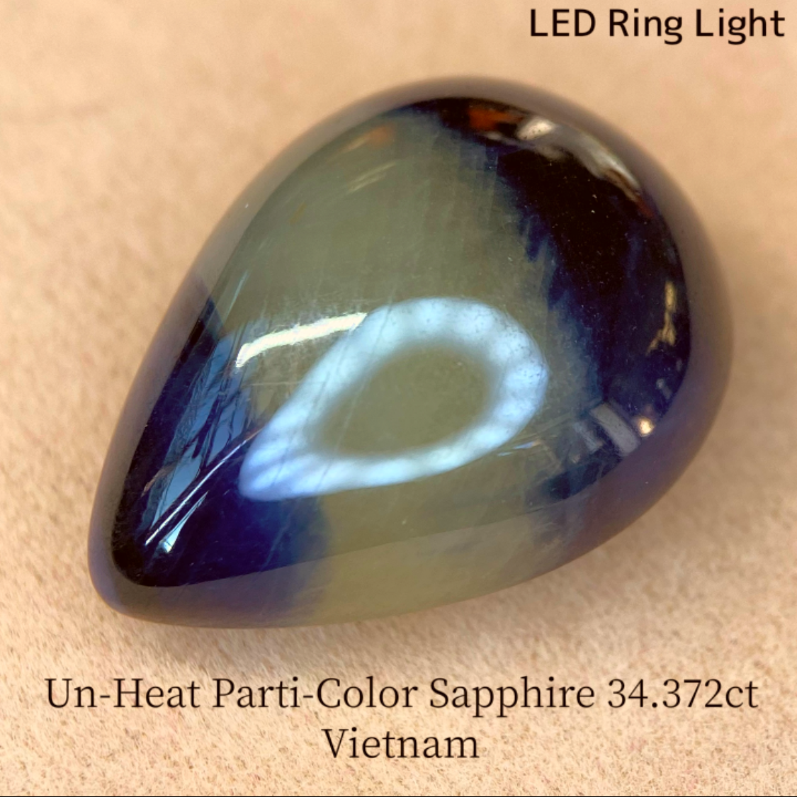 Un-Heat Parti-Color Sapphire 34.372ct / Vietnam