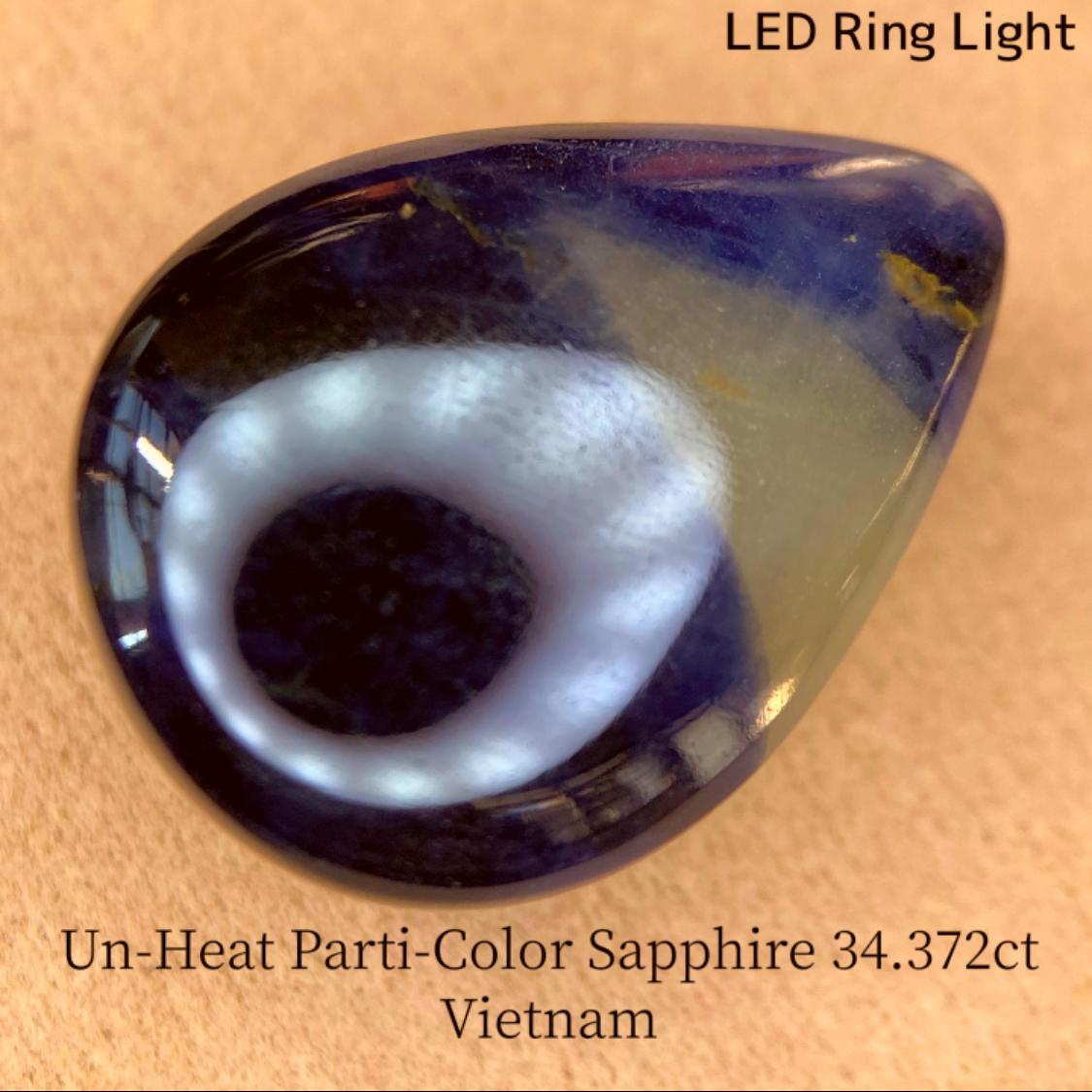 Un-Heat Parti-Color Sapphire 34.372ct / Vietnam