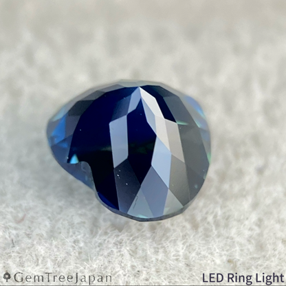 Silky Greenish Blue Sapphire 0.991ct / Cameroon