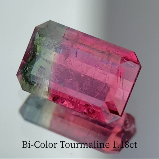 Bi-Color Tourmaline 1.18ct