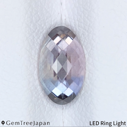 "Sleepy Rainbow" Un-Heat Parti-Color Sapphire 1.439ct / Kanchanaburi (Thailand)