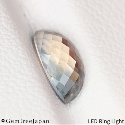 "Sleepy Rainbow" Un-Heat Parti-Color Sapphire 1.439ct / Kanchanaburi (Thailand)