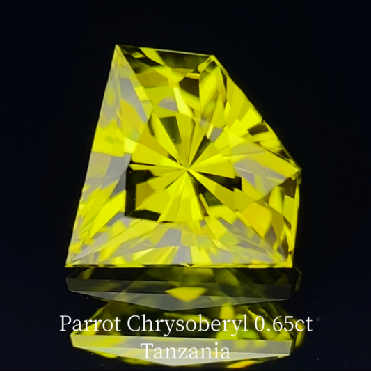 Parrot Chrysoberyl 0.65ct / Tanzania