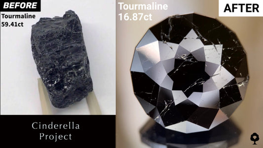 【Cinderella Project】Tourmaline 59.41ct → 16.87ct
