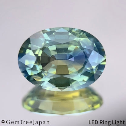 Parti-color Sapphire 1.108ct / Thailand (Kanchanaburi)