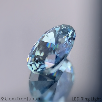 "Ice Mint Blue" Sapphire 0.655ct / Kanchanaburi (Thailand)