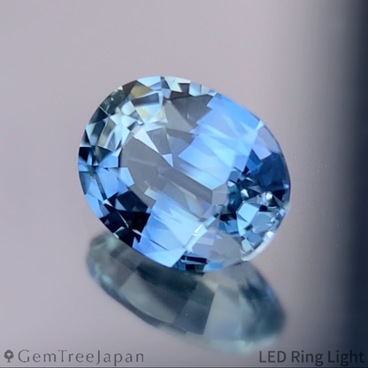"Ice Mint Blue" Sapphire 0.655ct / Kanchanaburi (Thailand)