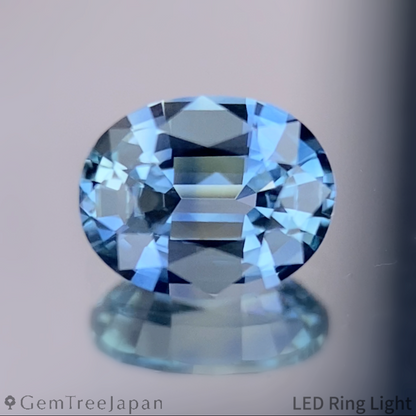 "Ice Mint Blue" Sapphire 0.655ct / Kanchanaburi (Thailand)