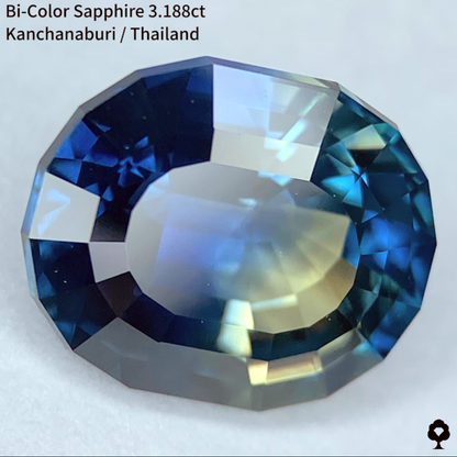 Bi-Color Sapphire 3.188ct / Kanchanaburi