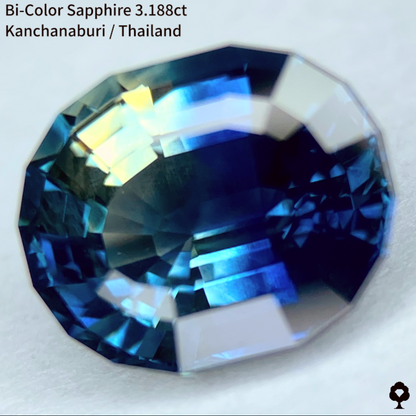 Bi-Color Sapphire 3.188ct / Kanchanaburi