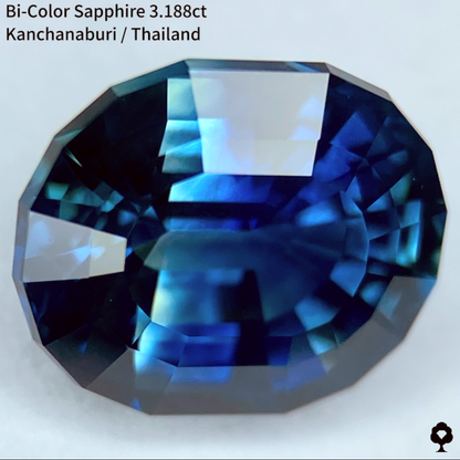 Bi-Color Sapphire 3.188ct / Kanchanaburi