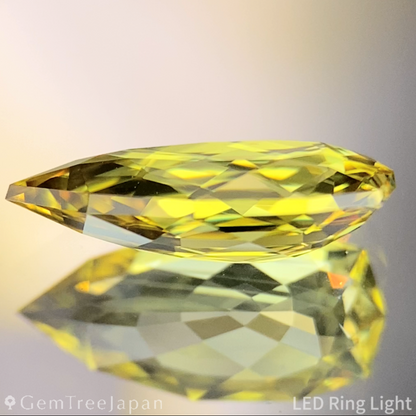 Yellow Sapphire 3.38ct→1.764ct / Nigeria