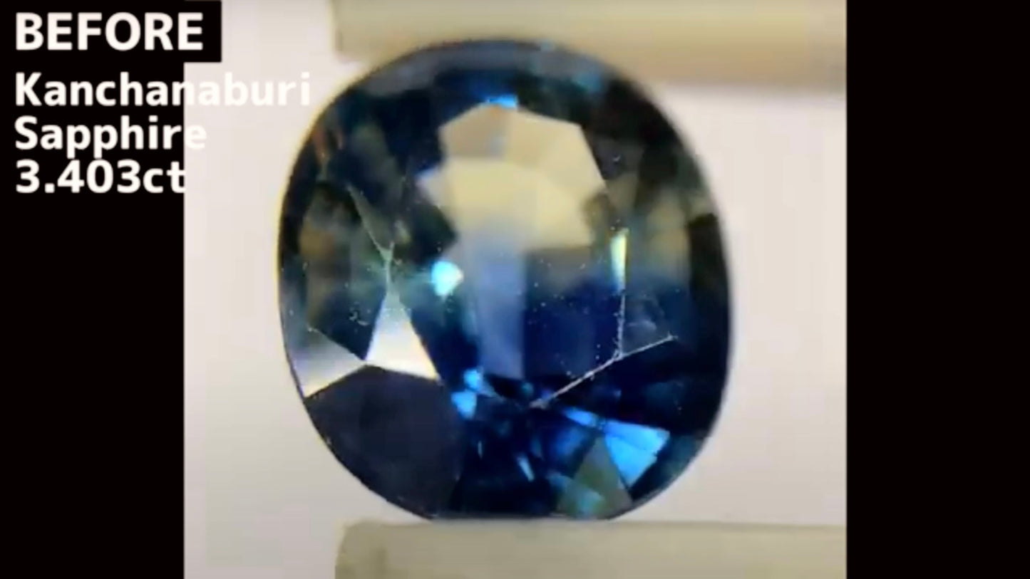 Bi-Color Sapphire 3.188ct / Kanchanaburi