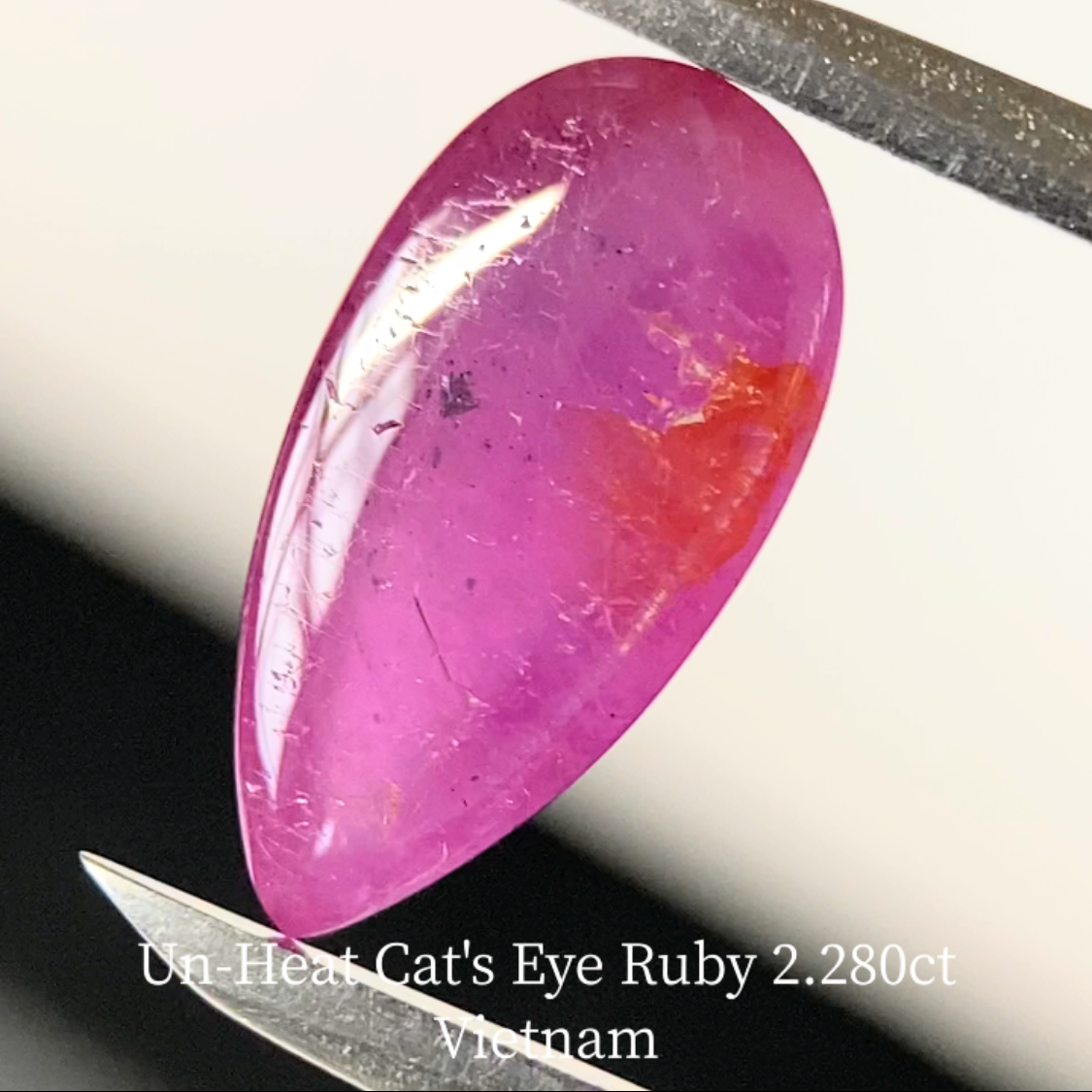 Un-Heat Cat's Eye Ruby 2.280ct / Vietnam