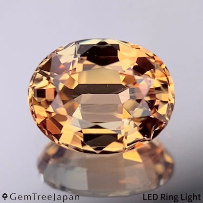 "Sherry Color" Un-Heat Sapphire 1.086ct / Thailand (Kanchanaburi)