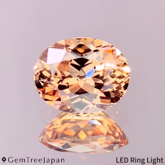 "Light Orange" Un-Heat Sapphire 0.700ct / Thailand (Kanchanaburi)