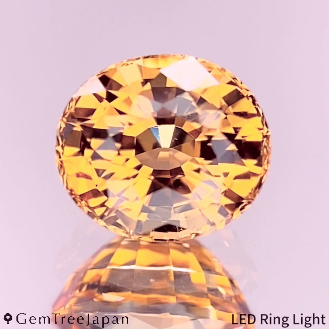 "Orangy Light Yellow" Un-Heat Sapphire 1.201ct / Thailand (Kanchanaburi）