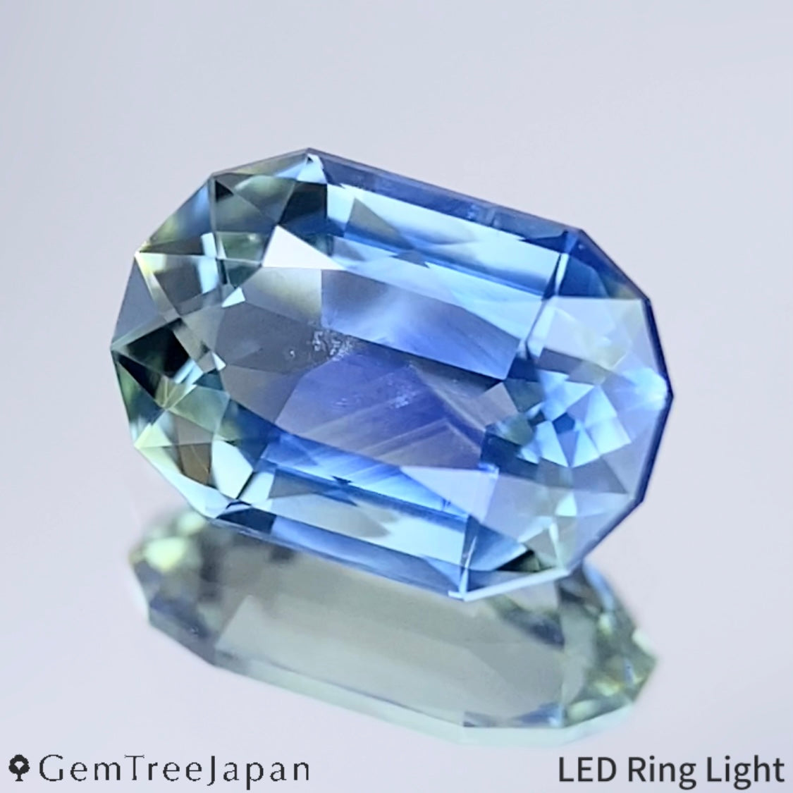 "Blue Mt. Fuji" Parti-Color Sapphire 1.115ct / Thailand(Kanchanaburi)