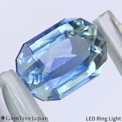 "Blue Mt. Fuji" Parti-Color Sapphire 1.115ct / Thailand(Kanchanaburi)