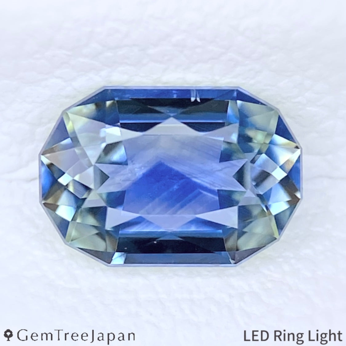 "Blue Mt. Fuji" Parti-Color Sapphire 1.115ct / Thailand(Kanchanaburi)