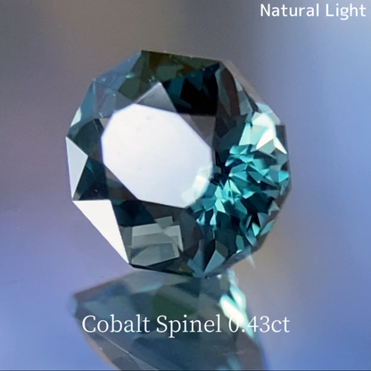 Bluish Green Cobalt Spinel 0.435ct / Vietnam