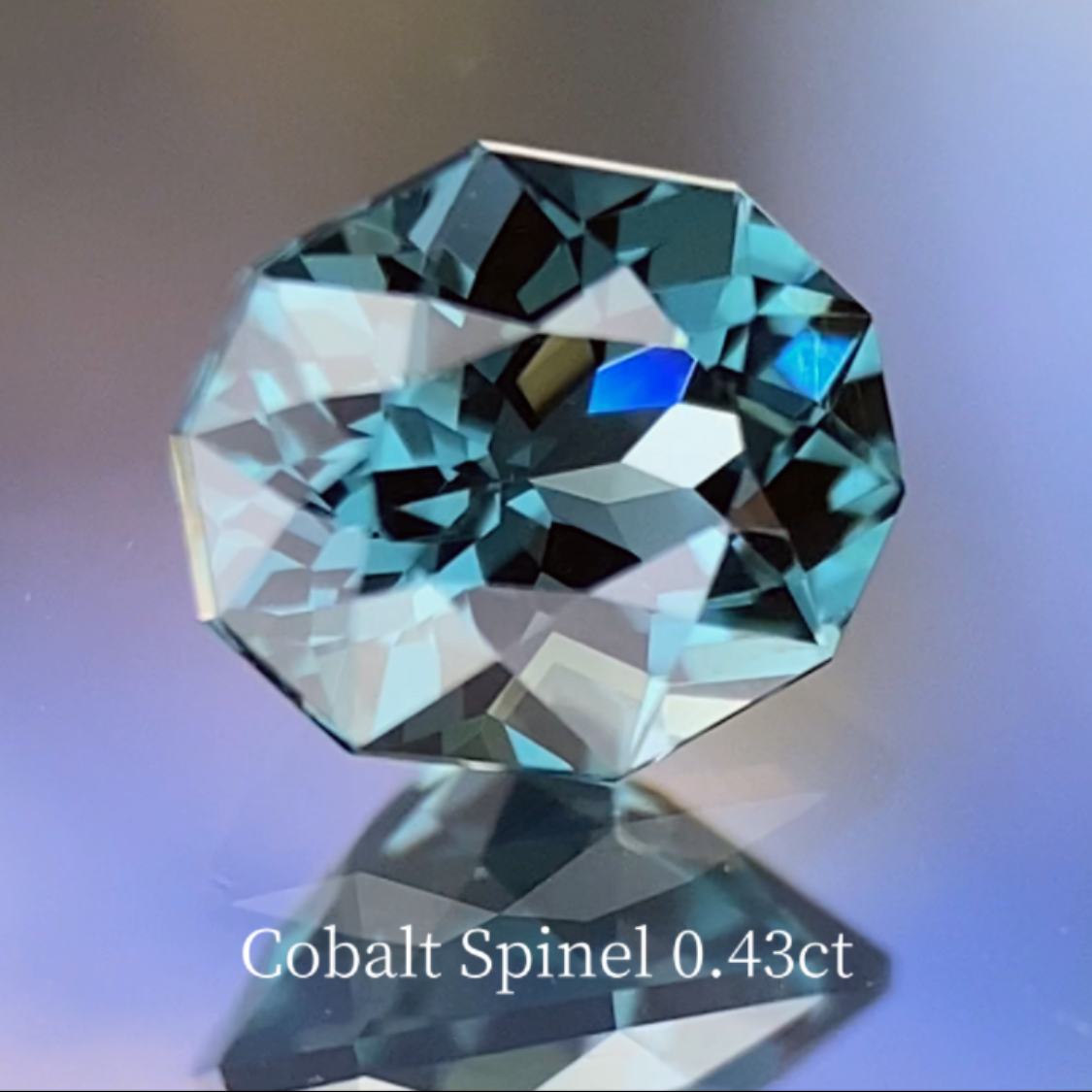 Bluish Green Cobalt Spinel 0.435ct / Vietnam