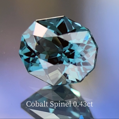 Bluish Green Cobalt Spinel 0.435ct / Vietnam