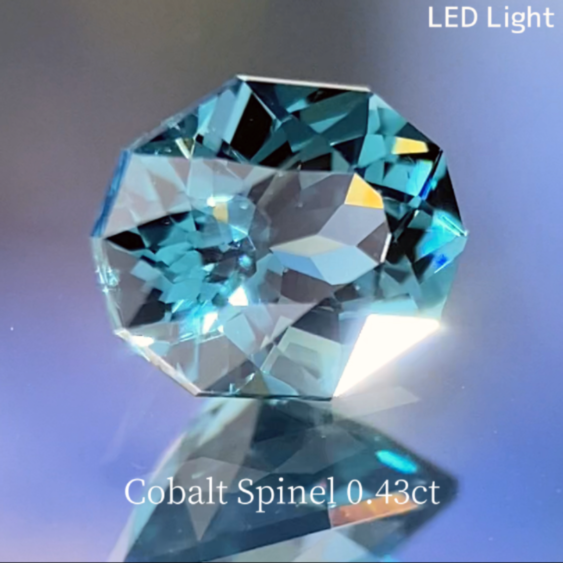 Bluish Green Cobalt Spinel 0.435ct / Vietnam