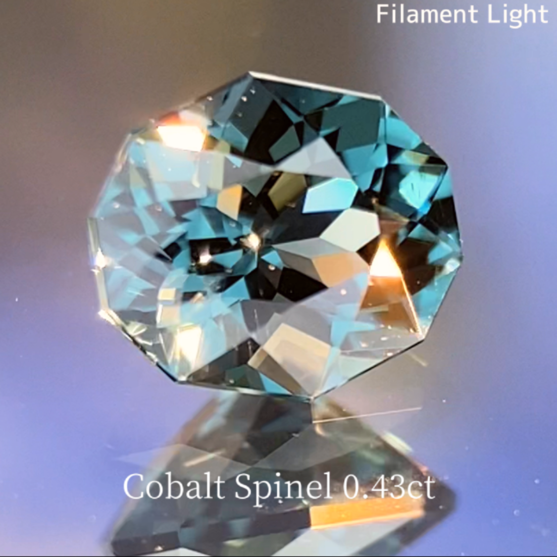 Bluish Green Cobalt Spinel 0.435ct / Vietnam