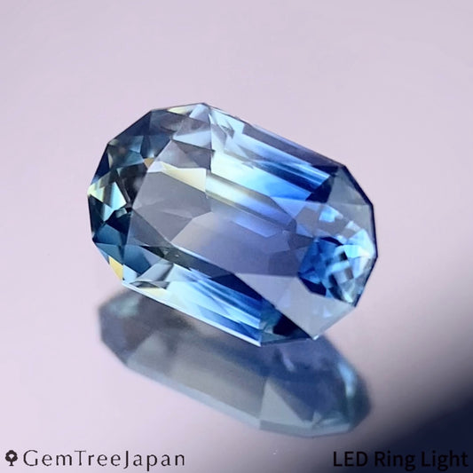 Parti-Color Sapphire 0.663ct / Thailand(Kanchanaburi)