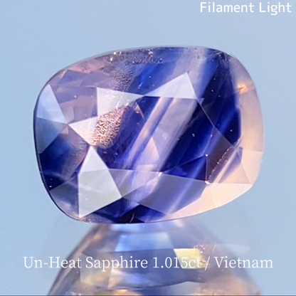 Un-Heat Parti-Color Sapphire 1.015ct / Vietnam