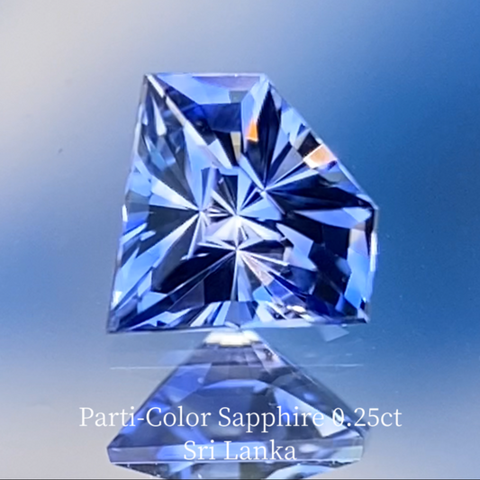 Parti-Color Sapphire 0.25ct / Sri Lanka 