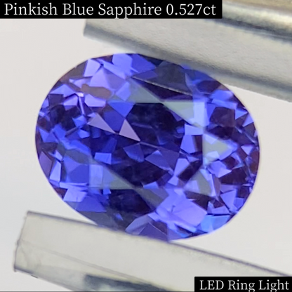 Pinkish Blue Sapphire 0.527ct / Vietnam