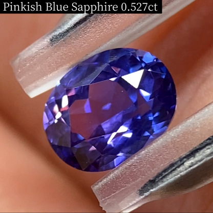 Pinkish Blue Sapphire 0.527ct / Vietnam