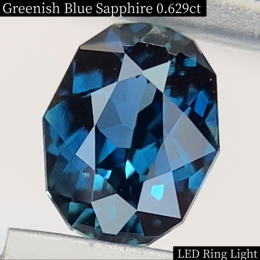 Greenish Blue Sapphire 0.629ct / Vietnam