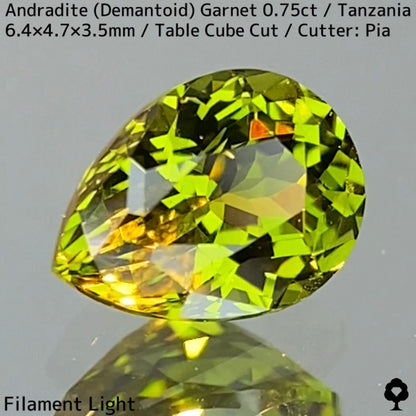 Andradite Demantoid Garnet 0.757ct / Tanzania