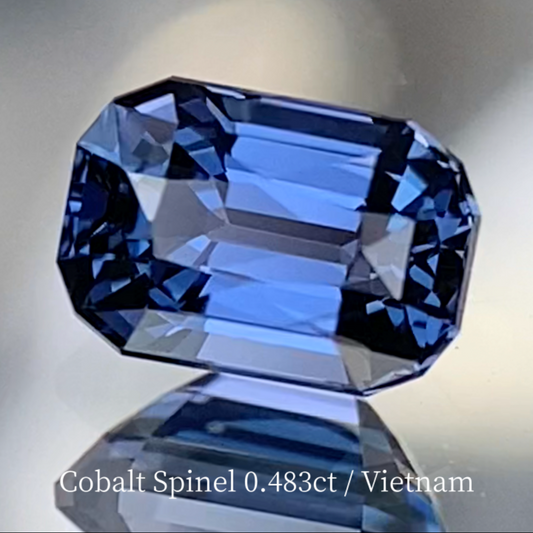 Cobalt Spinel 0.483ct / Vietnam / Iron Cobalt 