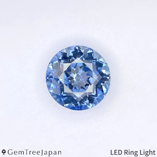 “Table Cube Cut" Kanchanaburi Sapphire 0.444ct / Thailand