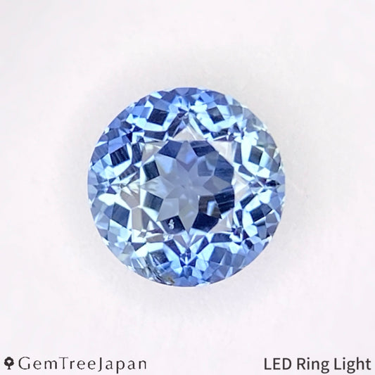 “Table Cube Cut" Un-Heat Sapphire 0.660ct / Thailand (Kanchanaburi)