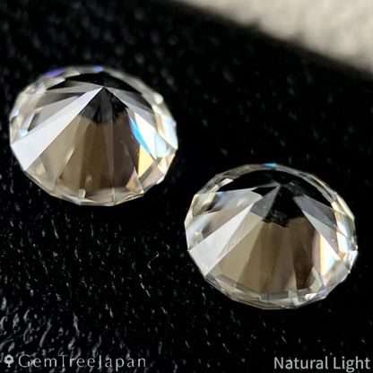 Colorless Zircon 0.64ct & 0.63ct 2pc Set