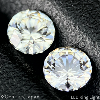 Colorless Zircon 0.64ct & 0.63ct 2pc Set